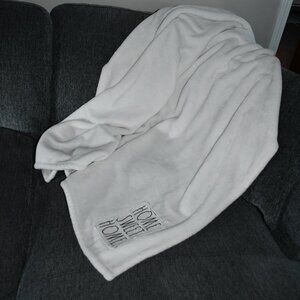 Rae Dunn Throw Blanket (Home Sweet Home)